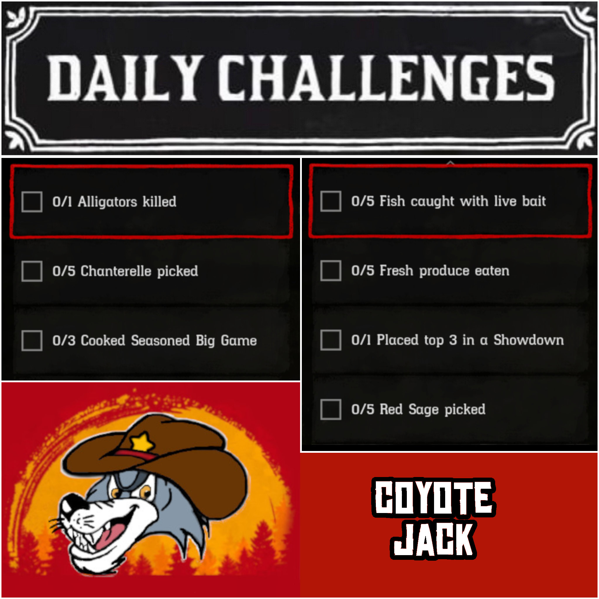 You are currently viewing Sunday 29 November Daily Challenges