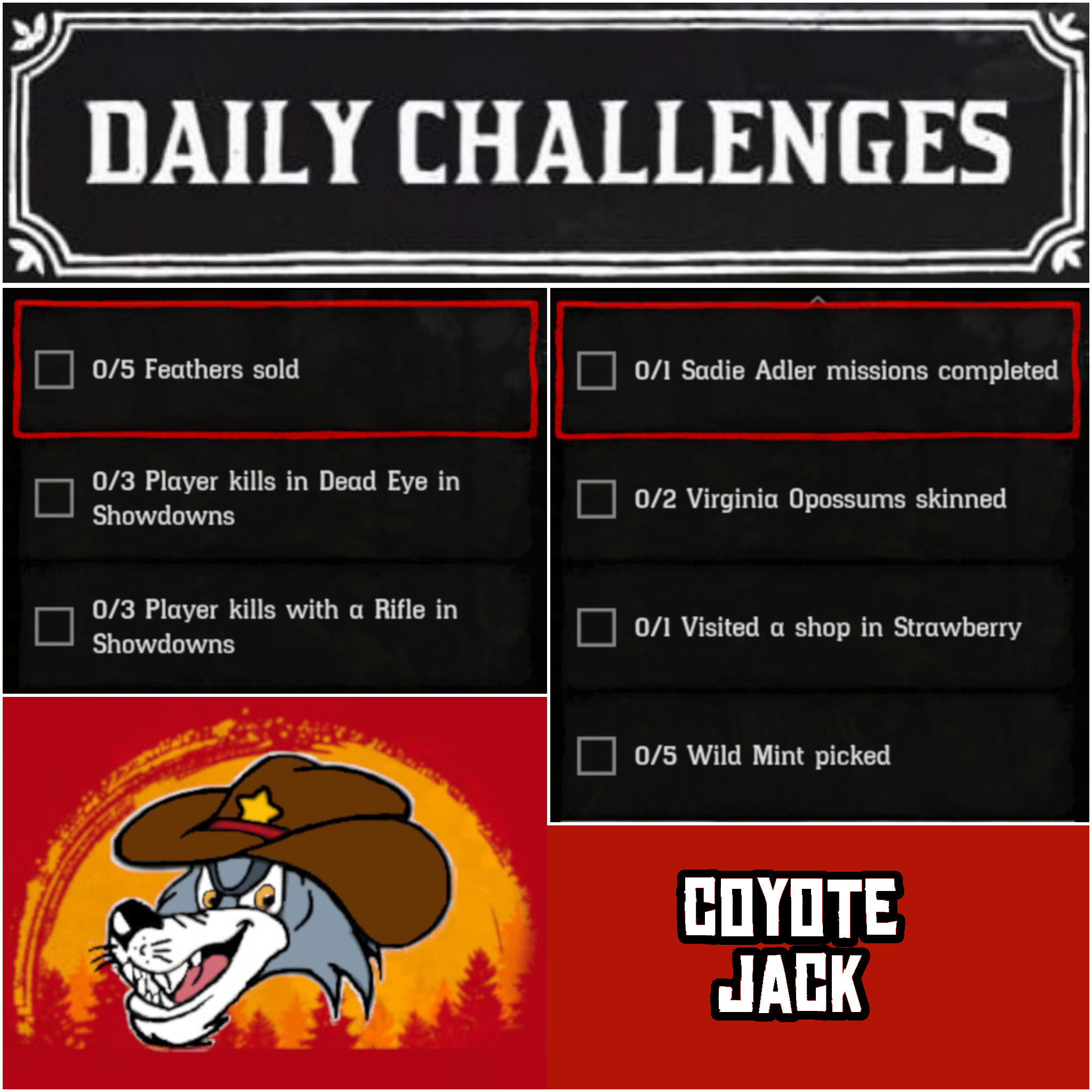You are currently viewing Sunday 06 December Daily Challenges