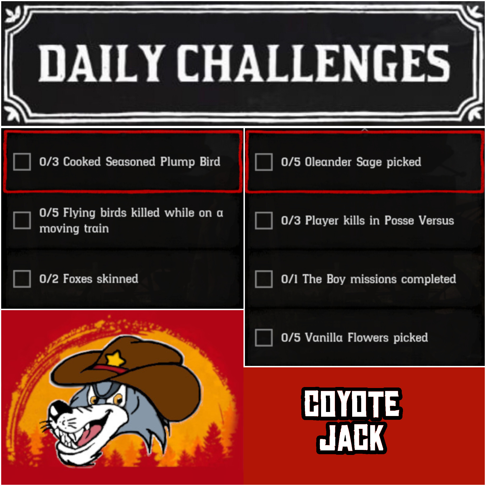 You are currently viewing Sunday 14 March Daily Challenges