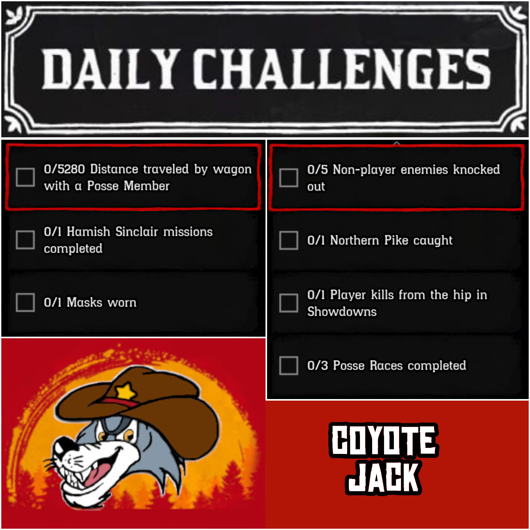 You are currently viewing Sunday 25th April Daily Challenges