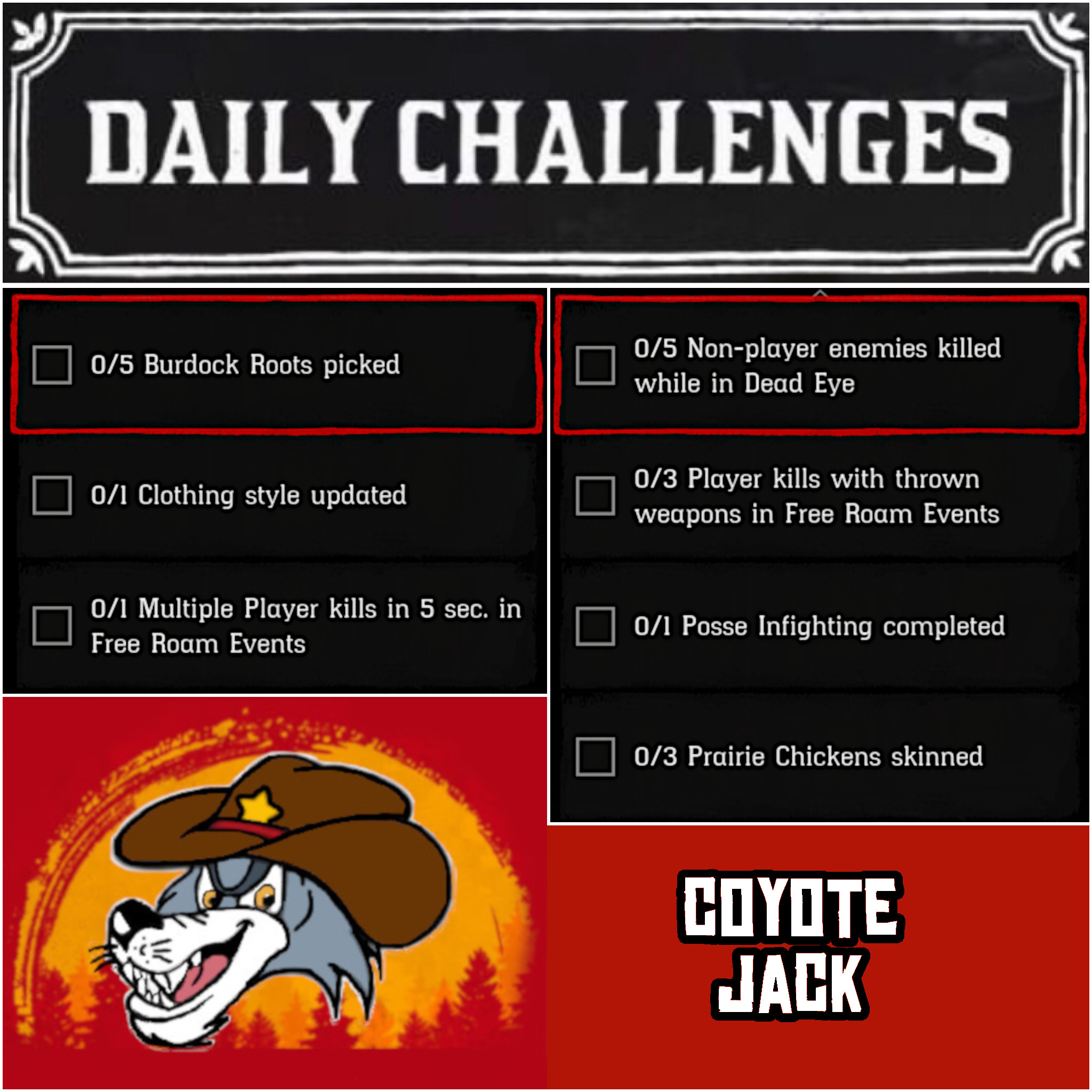 You are currently viewing Tuesday 27 April Daily Challenges